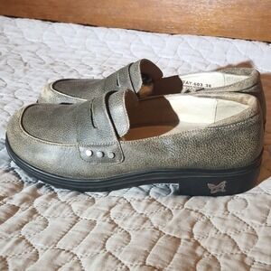 Alegria by PG Lite TAY 603 Loafers Women EUR 38 US 7.5 Leather Slip On Shoes